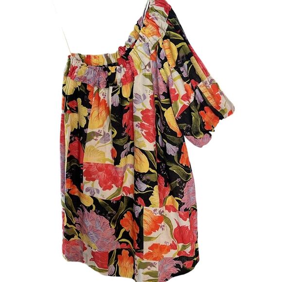 Yukiko Noritake for ANTHROPOLOGIE one shoulder mini shift dress XS - Picture 5 of 12